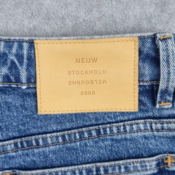 Neuw Womens Size 27 Lola High Waisted Mom Jeans Frayed Hem - Picture 10 of 16